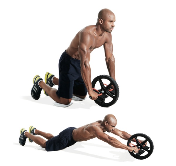 Ab wheel rollout