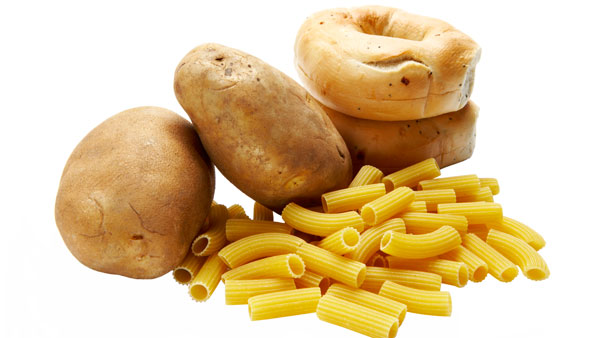Potatoes, bagels, and macaroni 