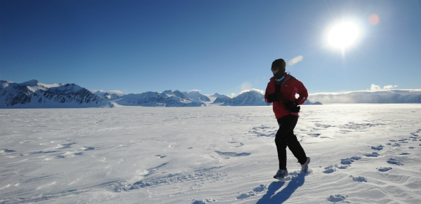 Antarctic ice marathon